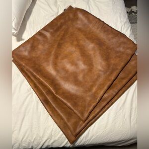 24” x 24” square leather pillow covers